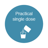 Practical single dose