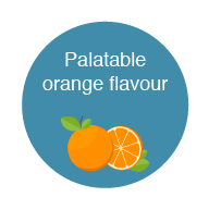 Palatable orange flavour
